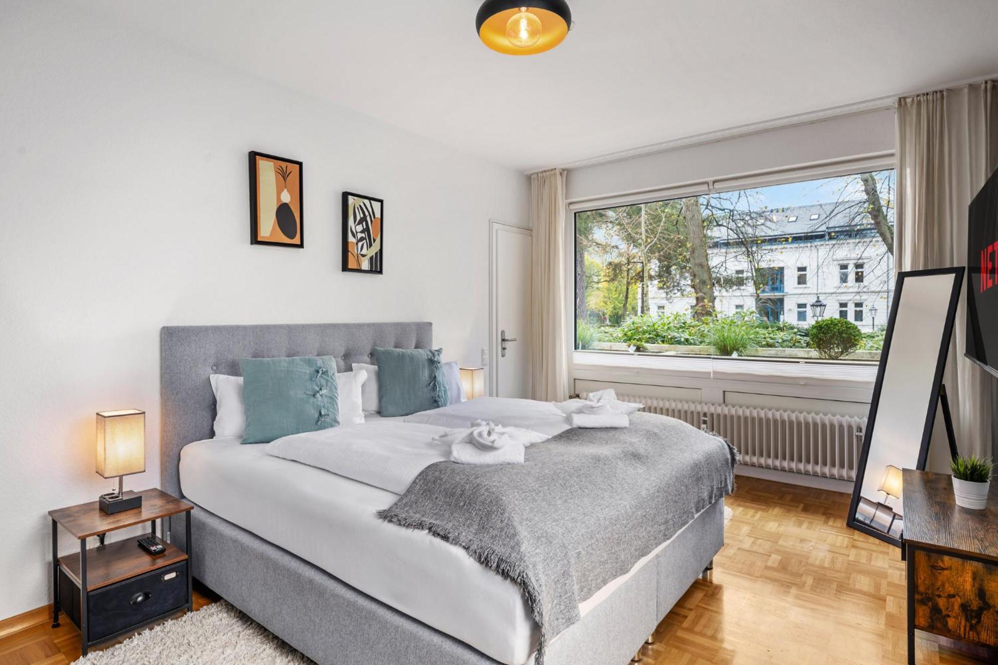 Stilvolle Stadtoase, 116 Qm, Parkblick, Wassernah, Parkplatz Wilhelmshaven Exterior foto